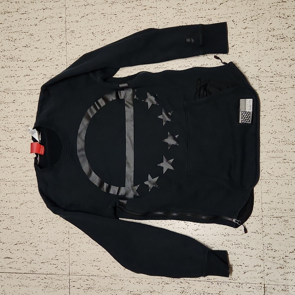 Nike Air Black Kangaroo Pouch Crewneck Pullover Sweater